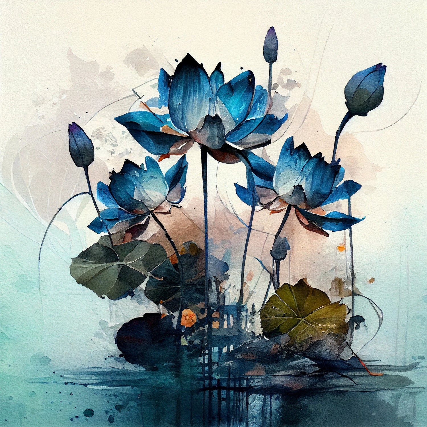 blue lotus flower