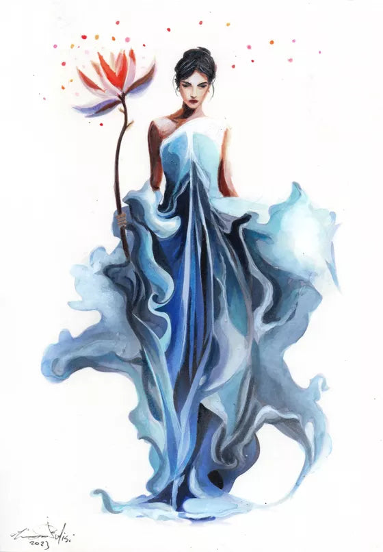 blue lotus flower