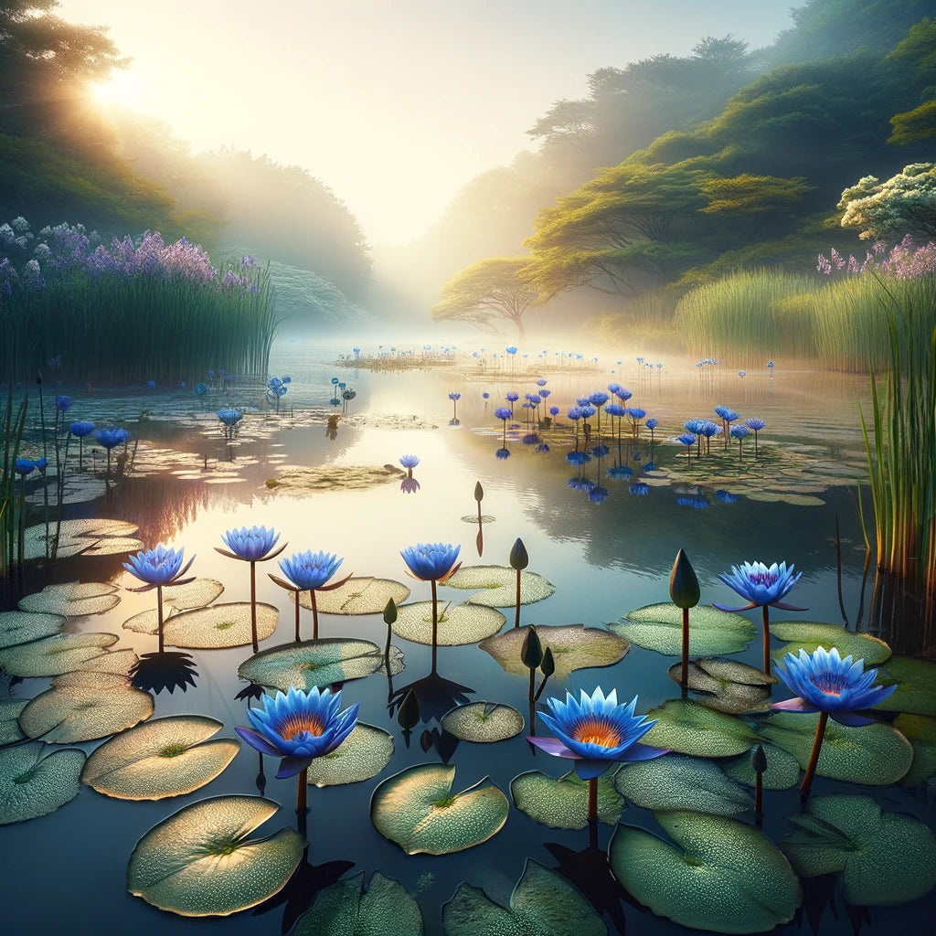 blue lotus flower